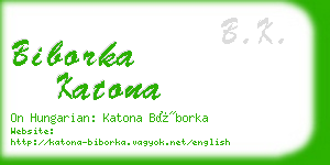 biborka katona business card